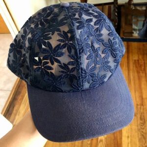 Floral Sheer Baseball Cap